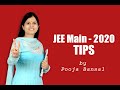 Last Month Tips JEE Main 2020 By PB Mam Director Pooja Bansal Classes HOD Maths