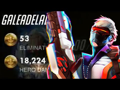53 ELIMS! 65% KP! GALE INSANE NANO SOLDIER 76 GAMEPLAY OVERWATCH SEASON 30