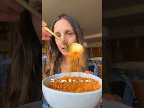 GRAIN-FREE, gluten-free, protein breadcrumbs, oil-free option. Make these vegan chickpea breadcrumbs
