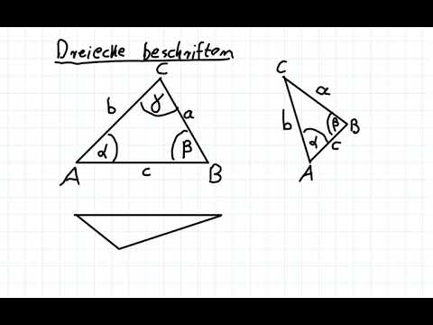 Dreiecke beschriften