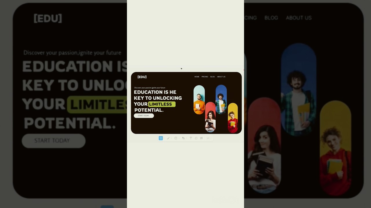 How to make Educational Web page in figma #tutorial #edit #design #developer #education #figma