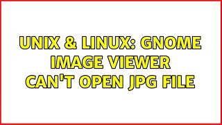 Unix & Linux: GNOME image viewer can