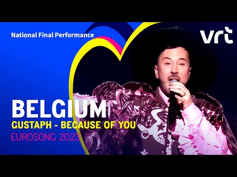 Gustaph - Because Of You | Belgium 🇧🇪 | National Final Performance | Eurovision 2023