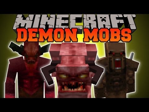 Minecraft: DEMON MOBS (DOOM INSPIRATED DEMON MOBS!) Lycanite's Mobs Mod Showcase