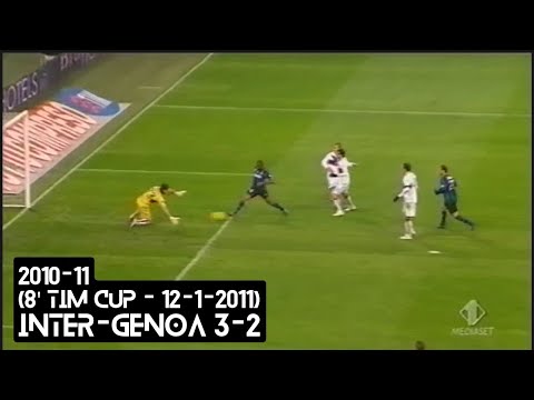 2010-11 (8' Tim Cup - 12-01-2011) INTER-Genoa 3-2 Servizio StudioSport Italia1