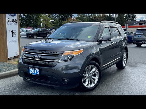 2015 Ford Explorer Limited + NAV, Class III Trailer Tow Pkg, Active park Assist Review | Island Ford