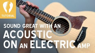 How to use an electric guitar amplifier with an acoustic guitar