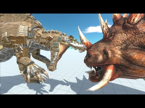 CAMPCRETACEOUSSPINOSAURUS VS OTHER UNITS EPIC BATTLES - ANIMAL REVOLT BATTLE SIMULATOR