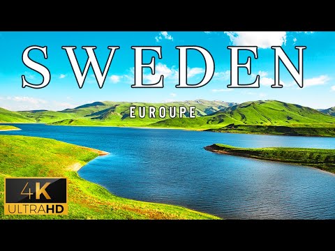 FLYING OVER SWEDEN (4K UHD) - Soft Piano Music Along With Beautiful Landscape Videos For TV