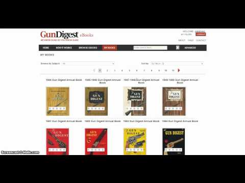 Gun Digest eBooks Tutorial - Unlimited Reading of Gun Digest Books