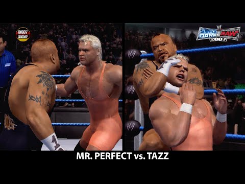 Mr. Perfect vs. Tazz | Singles Match | WWE SmackDown vs. RAW 2007 Gameplay
