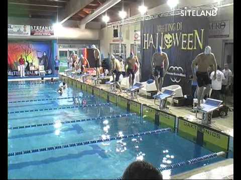 Serie 1 dei 50 Farfalla Juniores Maschi - Meeting di Halloween 2013 9 Trofeo citta' di Rosa'