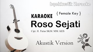 Download lagu Roso Sejati || Karaoke Versi Akustik[ Female Key ] mp3