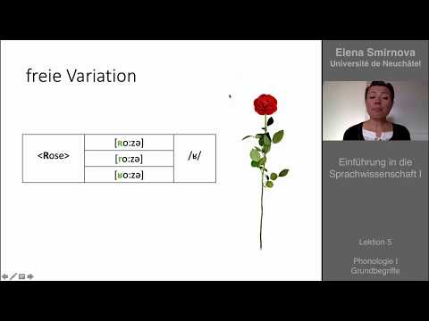 Einführung in die Sprachwissenschaft: Thema 5 - Phonologie