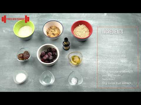 High Protein and Fat Vegan Blackberry Squares