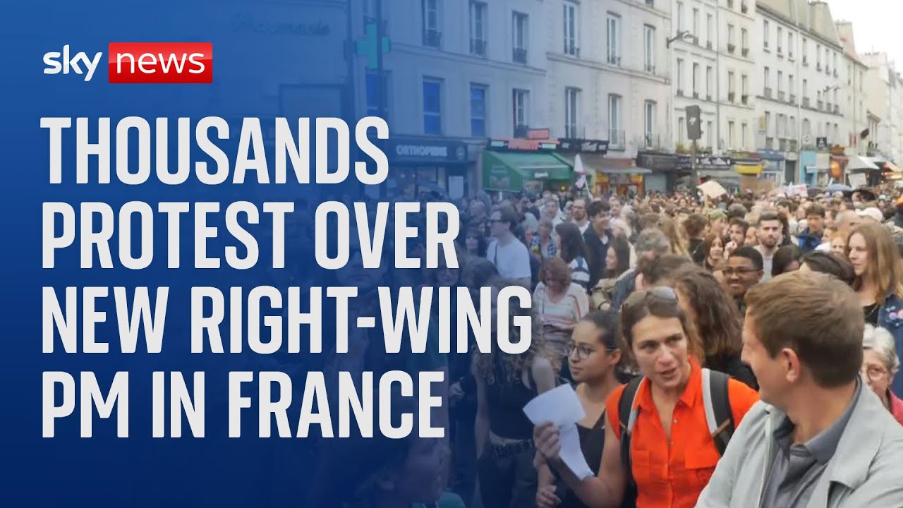 Thousands protest over Michele Barnier appointment as prime minister in France