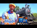 Blippi Explores A Steam Train Learning Trains For Kids Educational Videos For Kids