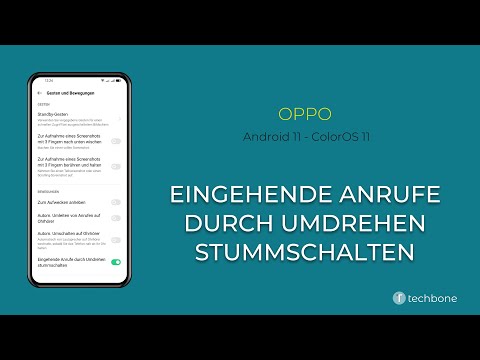 Eingehende Anrufe durch Umdrehen stummschalten - Oppo [Android 11 - ColorOS 11]