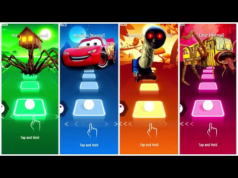 HOUSE HEAD VS MCQUEEN VS THOMAS THE TRAIN EXE VS BUS EATER  TILES HOP EDM RUSH