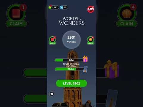 Words of Wonders Level 2901 | Wow Level 2901 | Wow Tower of the dom cathedral Answers