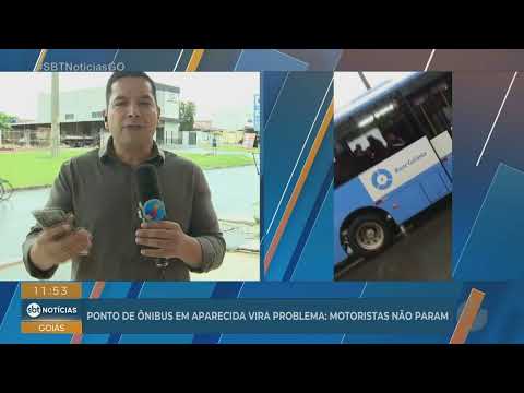 Ponto de ônibus em Aparecida de Goiânia vira problema; motoristas não param