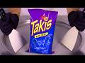 Takis Blue Heat Ice Cream Rolls Satisfying Visual ASMR