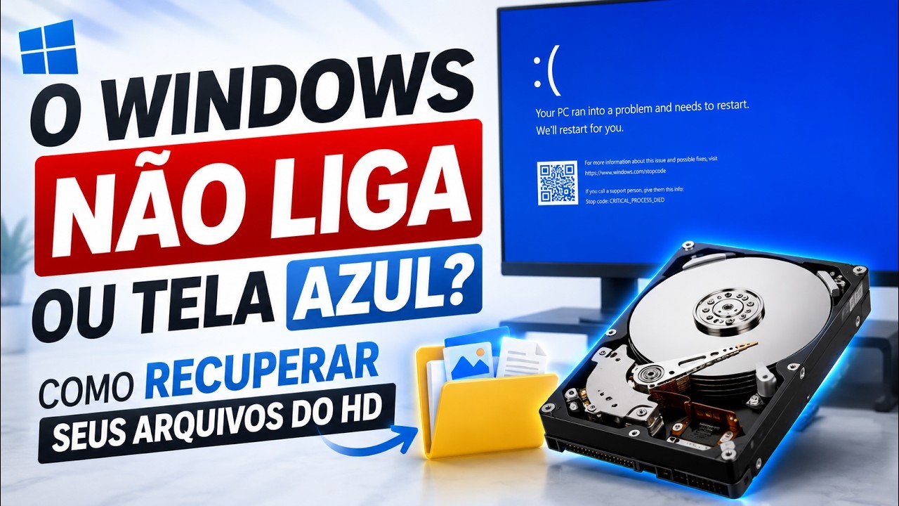 Recuperar Arquivos da tela azul da morte