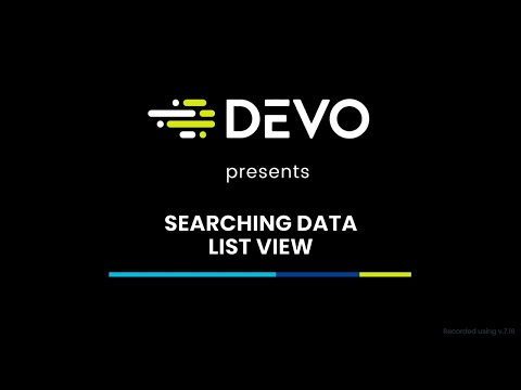 Searching Data - List View
