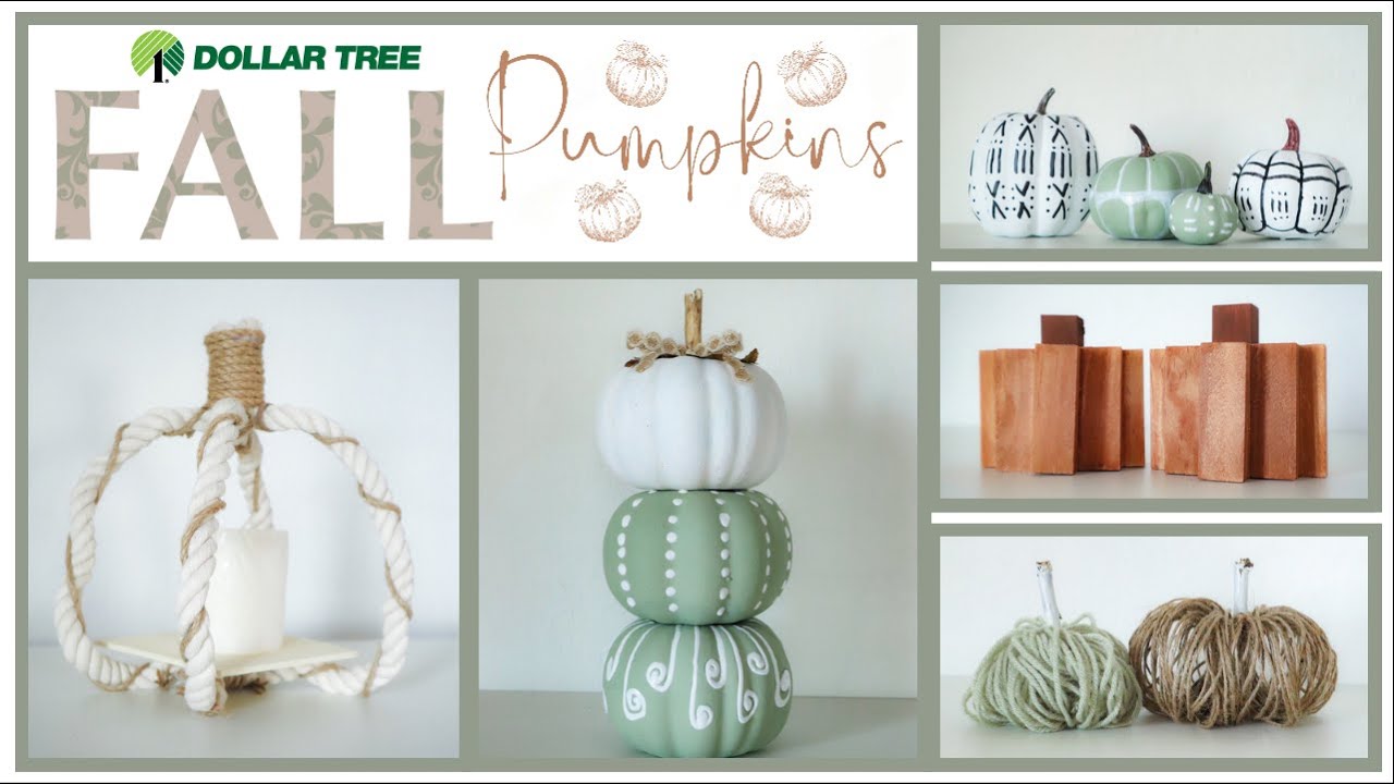 DIY Dollar Tree Fall Pumpkins 2021