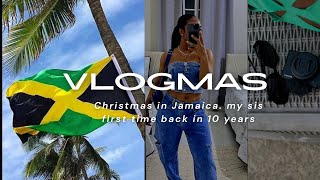 MY SIS BACK TO JAMAICA AFTER 10 YEARS/VLOGMAS/CHRISTMAS DAY IN JAMAICA.