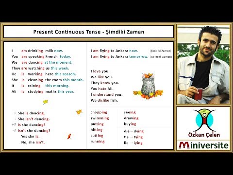 21. Present Continuous Tense - Şimdiki Zaman