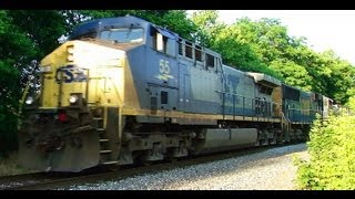 preview picture of video 'CSX 55 & 4529 in Monrovia'