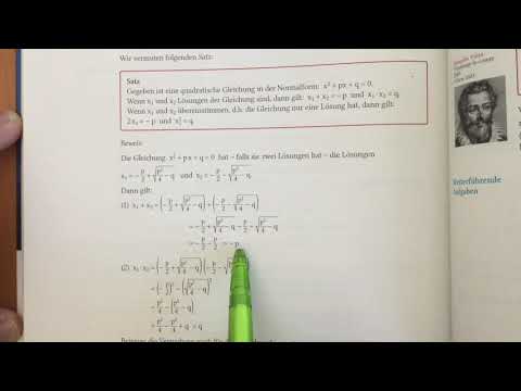 Satz von Vieta - Beweis