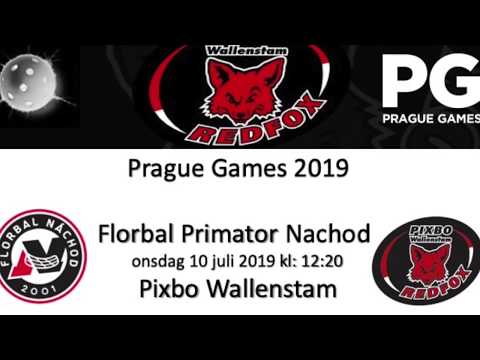 Prague Games 2019 Boys 15 Florbal Primator Nachod - Pixbo Wallenstam 20190710
