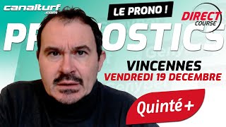 emission video des courses turf pmu du Vendredi 19 décembre 2025