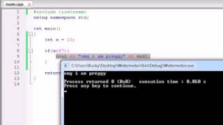 Buckys C++ Programming Tutorials - 16 - if Statement.....again?