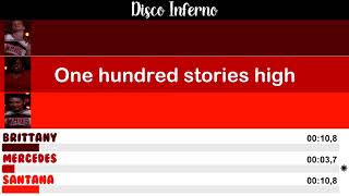 Glee - Disco Inferno | Line Distribution + Lyrics