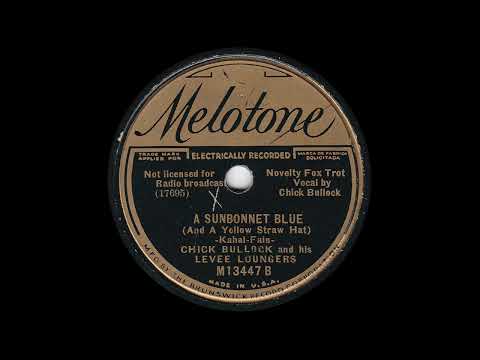 1935 Chick Bullock - A Sunbonnet Blue (And A Yellow Straw Hat)