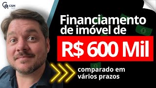 Financiar Imóvel de R$ 600 mil - Comparando Prazos, Bancos e Taxas