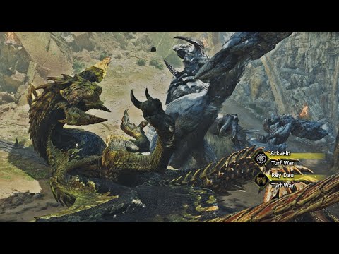 New Arkveld Vs Rey Dau Turf War - Monster Hunter Wilds