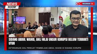 Sidang Abdul Wahid, Ahli Nilai Unsur Korupsi Belum Terbukti Utuh