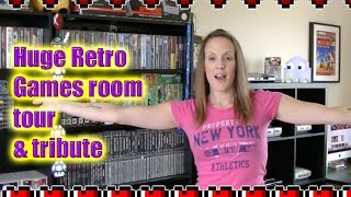 HUGE Retro Gaming Room Tour & Retro Gaming Tribute