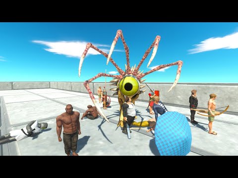 ESCAPE FROM MONSTER - DEATH TOUCH ALIEN DESERT 🌵 | Animal Revolt Battle Simulator