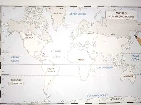 World Map || Climate - Frigid Zone || World Political Map 👍