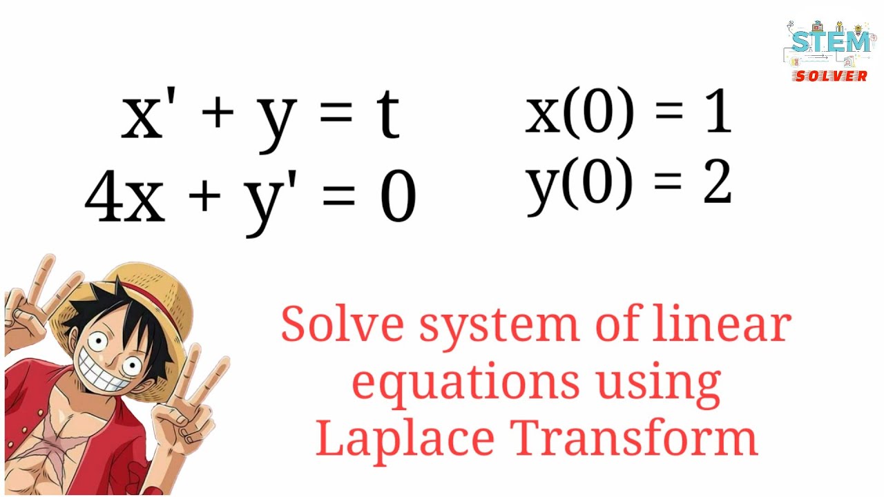 Ch.7-39 Use Laplace Transform to solve system of linear equations | DE