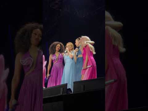 Geri from the Spice Girls saying “Sorry” for leaving the group in 1998