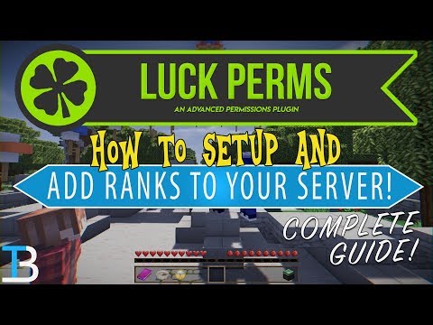 How To Setup LuckPerms on Your Minecraft Server (Add Ranks & Permissions to A Minecraft Server)