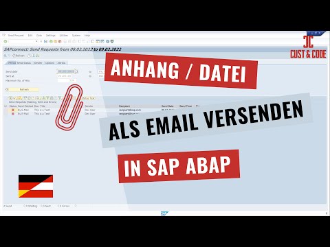 Datei oder Anhang per Email versenden in SAP ABAP [deutsch]