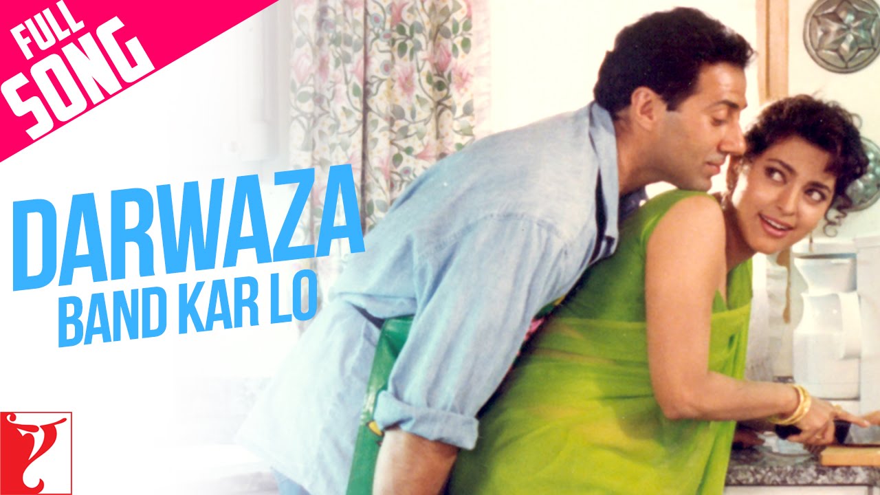 Darwaza Band Karlo Lyrics  | Darr | Shahrukh Khan, Sunny Deol | Abhijeet Bhattacharya, Lata Mangeshkar | Hariprasad Chaurasia, Shivkumar Sharma