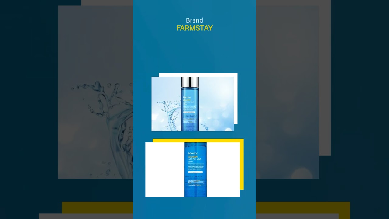 ✨ Get that dewy glow! ✨ Transform your skin with Farmstay Collagen Water Full Moist Serum. 💦